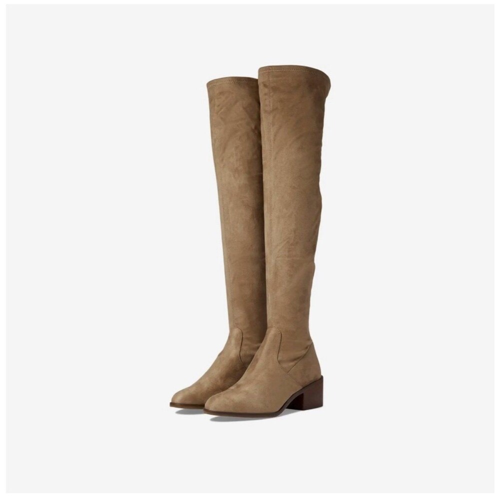 Steve Madden Taupe Georgette thigh high Boots Size 9.5